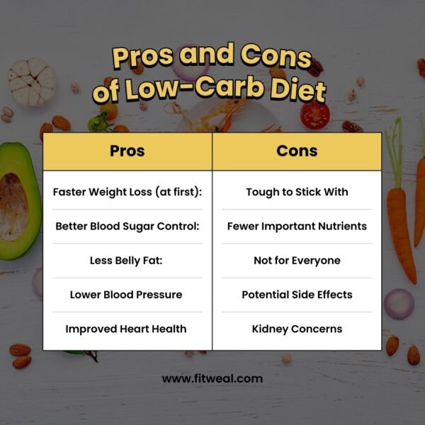 Pros and Cons of Low-Carb Diet Pros and Cons of Low-Carb Diet