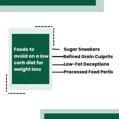 food to aviod in low carb diet